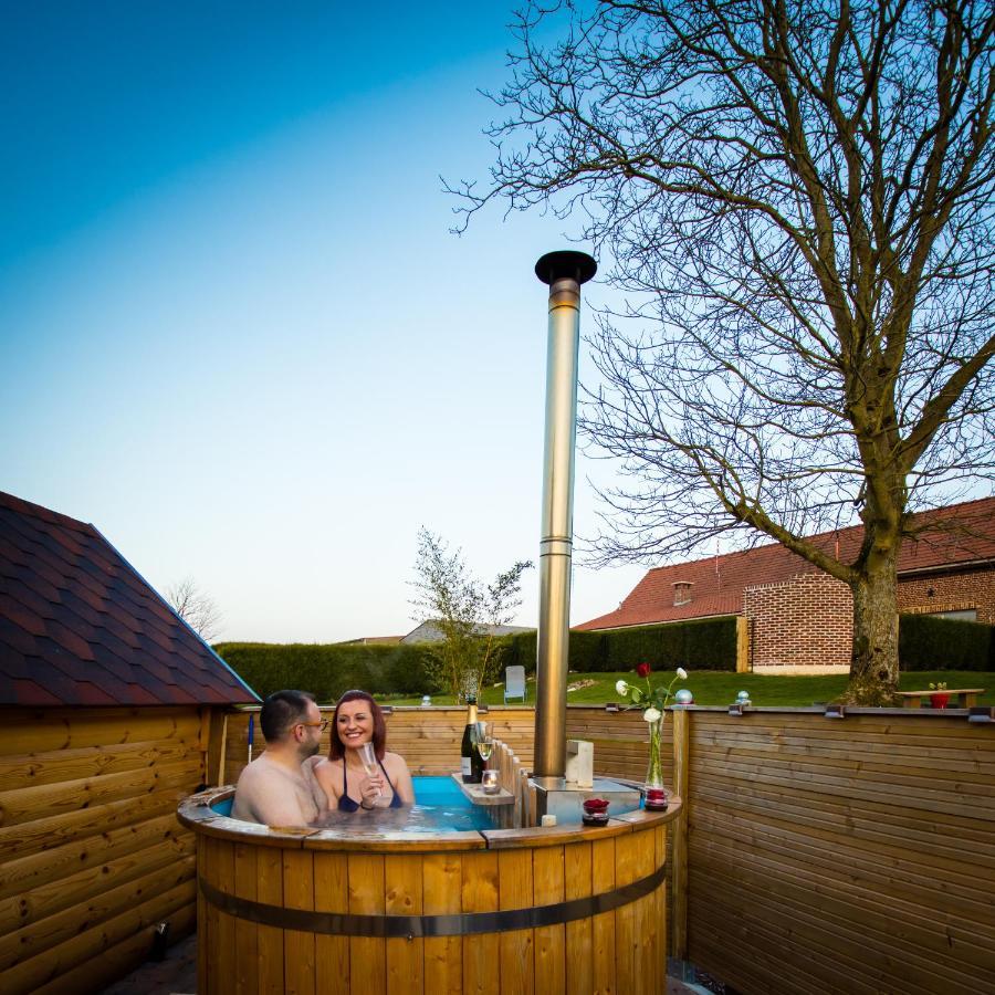 Kota Scandinave Avec Son Bain Nordique Privatif - Gite Du Moulin 62130 Pierremont Esterno foto